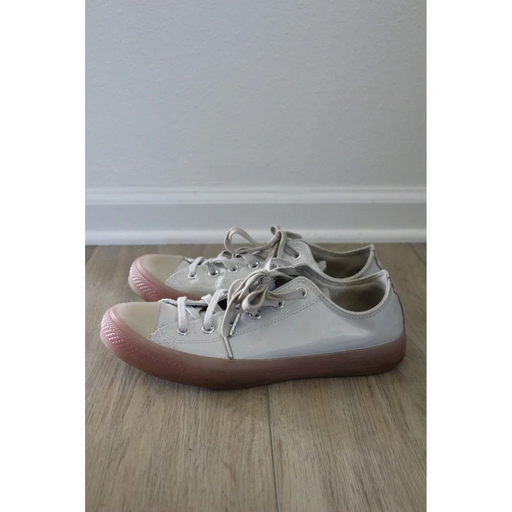 Converse Chuck Taylor All Star Low 'Mouse Washed Coral' Patent 166446C Womens 12 - Picture 3 of 7
